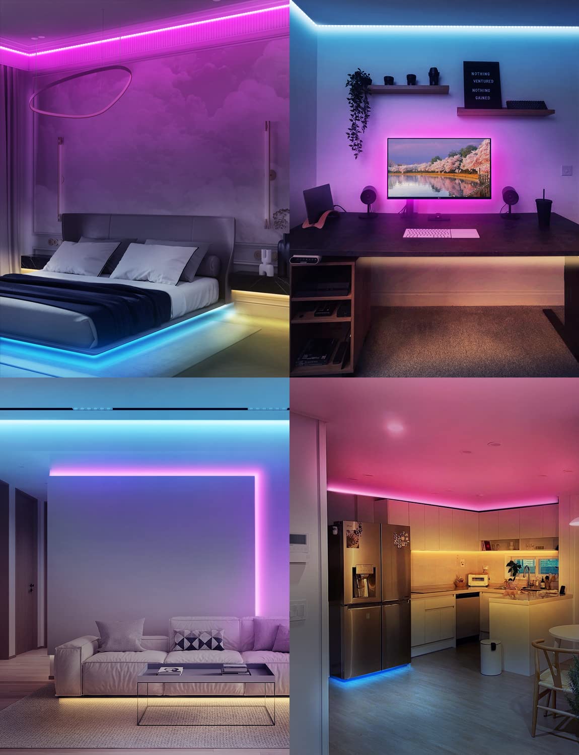 IKERY LEDテープライト RGB 20M SMD5050 間接照明